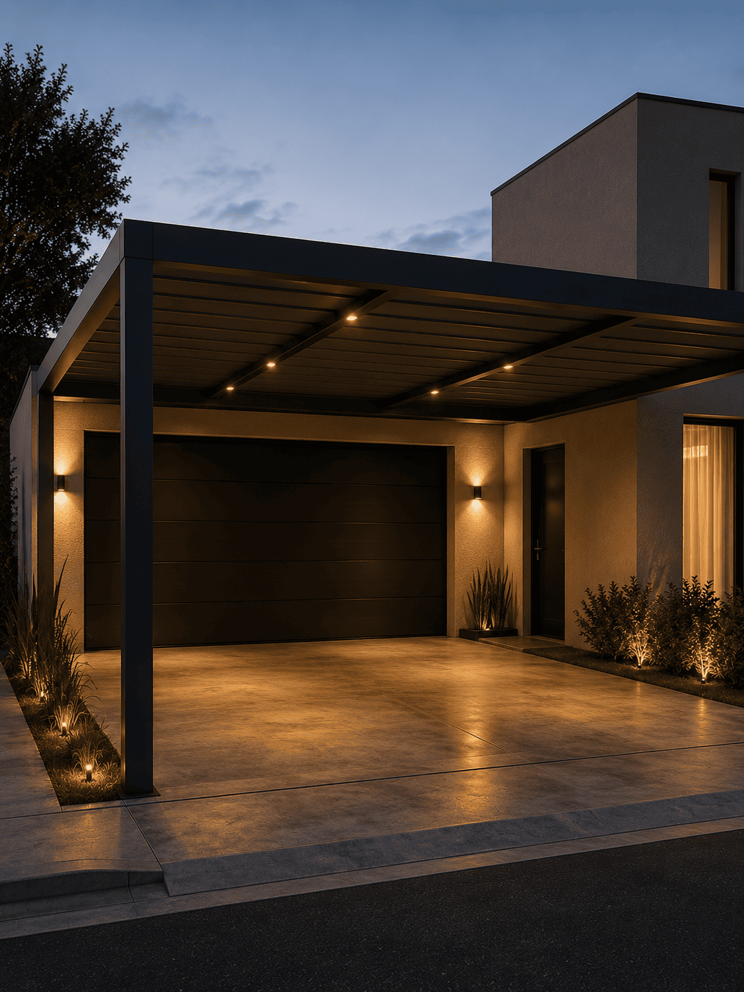 Projeto de cobertura para garagem